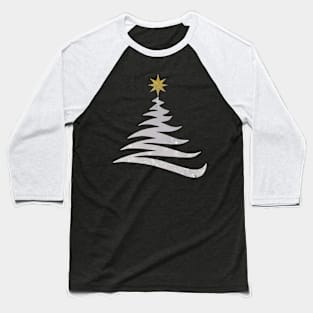 White Christmas Tree Baseball T-Shirt